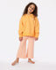 GIRL SURF PUFF HERITAGE HOOD - ORANGE