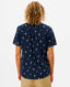 RIP CURL PARADISE PALMS S/S SHIRT - NAVY