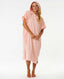 RIP CURL CLASSIC SURF HOODED TOWEL - PEACH