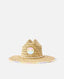 RIP CURL GIRLS MIXED STRAW SUN HAT - NATURAL