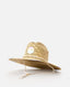 RIP CURL GIRLS MIXED STRAW SUN HAT - NATURAL