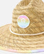 RIP CURL GIRLS MIXED STRAW SUN HAT - NATURAL