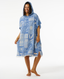 RIP CURL SANTORINI SUN HOODED TOWEL - BLUE