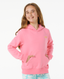 RIP CURL GIRLS HIBISCUS HEAT LOGO HOOD - PINK