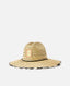 RIP CURL MIXED STRAW SUN HAT - NATURAL/BLACK