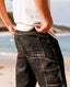 RIP CURL ARCHIVE DENIM WALK SHORT - WASHED BLACK