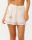 RIP CURL BEACH PARTY EMBROIDERED SHORT - OFF WHITE