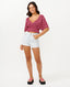 BEACH PARTY S/S TOP - HOT PINK