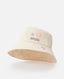 RIP CURL BEACH PARTY BUCKET HAT - BONE