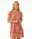 RIP CURL SOLEIL SHIFT DRESS - RUST