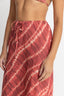 RHYTHM SAHARA TIE DIE BIAS CUT MIDI SKIRT - RED