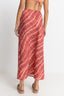 RHYTHM SAHARA TIE DIE BIAS CUT MIDI SKIRT - RED