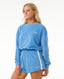 HIGH TIDE TERRY CREW - BRIGHT BLUE