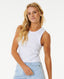 RIP CURL CLASSIC RIBBED TANK - OPTICAL WHITE