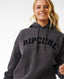 RIP CURL VARSITY HOODIE - WASHED BLACK/BLACK