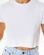 RIP CURL CLASSIC RIBBED TEE - OPTICAL WHITE