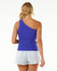 RIP CURL ASYMMETRICAL RIBBED TANK - WILD BERRY