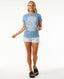 RIP CURL HIGH TIDE PSYCHIC STANDARD TEE - DUSTY BLUE