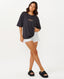 RIP CURL DESERT QUEEN HERITAGE TEE - WASHED BLACK