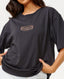 RIP CURL DESERT QUEEN HERITAGE TEE - WASHED BLACK