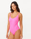 RIP CURL PREMIUM SURF CHEEKY 1PC - HOT PINK