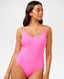 RIP CURL PREMIUM SURF CHEEKY 1PC - HOT PINK