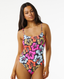 RIP CURL HIBISCUS HEAT CHEEKY ONE PIECE - MULTICO