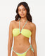 RIP CURL SUNNY SIDE BANDEAU - LIME