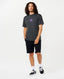 RIP CURL DOUPLE UPS TEE - WASHED BLACK