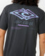 RIP CURL DOUPLE UPS TEE - WASHED BLACK