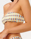 RIP CURL LOTTIE CHECK BANDEAU - BLUE/TANGERINE