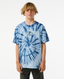 RIP CURL BOYS SHREDDER TIE DYE TEE - WASHED NAVY