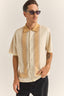 RHYTHM LOMA KNITTED SS SHIRT - NATURAL