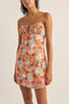 RHYTHM SIERRA FLORAL MINI DRESS - ORANGE