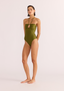 MINK PINK IRINA CUT OUT ONE PIECE - KHAKI