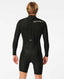 RIP CURL DAWN PATROL LONG SLEEVE BACK ZIP SPRING - BLACK