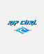 RIP CURL LOGO STICKERS - BLACK/BLUE