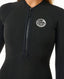 RIP CURL G-BOMB 1.5MM LONG SLEEVE FRONT ZIP SPRING - BLACK