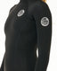 RIP CURL G-BOMB 1.5MM LONG SLEEVE BACK ZIP BOYLEG SPRING - BLACK