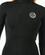 RIP CURL G-BOMB 2MM LONG SLEEVE BACK ZIP GB SPRING - BLACK