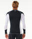 RIP CURL FADE OUT UPF PERF L/S - BLACK/WHITE