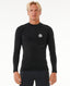 RIP CURL ICONS UPF BRUSHED L/S - BLACK