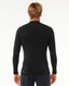 RIP CURL ICONS UPF BRUSHED L/S - BLACK