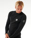 RIP CURL ICONS UPF BRUSHED L/S - BLACK