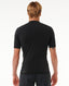 RIP CURL ICONS UPF BRUSHED S/S - BLACK