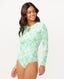 RIP CURL SUN TO SEA FASHION SURF SUIT - AQUA