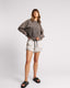 ONE TEASPOON BOWER BIRD RETRO SWEATER - CHARCOAL