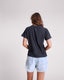 ONE TEASPOON BLACK GRAFFITI BIRD SPLIT HEM TEE - BLACK