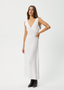 AFENDS FOCUS HEMP SEERSUCKER MAXI DRESS - WHITE