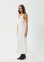 AFENDS FOCUS HEMP SEERSUCKER MAXI DRESS - WHITE